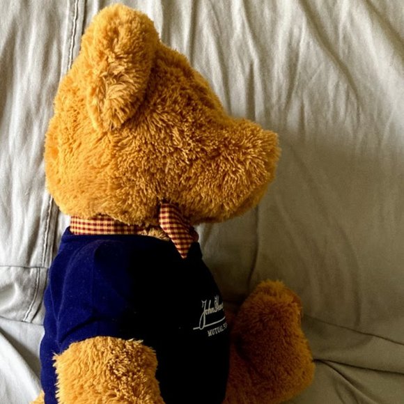 John Hancock Teddy Bear w/ Sweater 13" Plush Stuffed Toy New - Picture 6 of 9